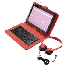 Load image into Gallery viewer, Craig CMP846BUN-RD 10.1 INCH TOUCH SCREEN TABLET with Keyboard , Case and Headphone