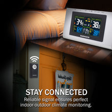 Load image into Gallery viewer, Magnavox MAC454 WEATHER STATION with Indoor / Outdoor Sensors and Alarm Clock