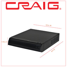 Load image into Gallery viewer, Craig CVD512A Compact Progressive Scan DVD/JPEG/CD-R/CD-RW/CD Player with Remote