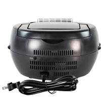 Load image into Gallery viewer, Craig CD6951-SL Portable Top-Loading CD Boombox with AM/FM Stereo Radio and Cassette Player/Recorder in Black and Silver | 6 Key Cassette Player/Recorder | LED Display