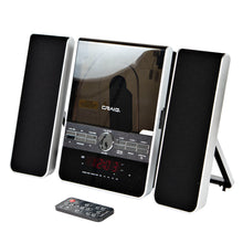 Load image into Gallery viewer, Craig CM427 3-Piece Vertical CD Stereo Shelf System with AM/FM and Remote in Black