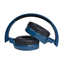 Load image into Gallery viewer, Magnavox MBH542-BL Bluetooth Wireless Foldable Stereo Headphones in Blue