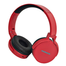 Load image into Gallery viewer, Magnavox MBH542-RD Bluetooth Wireless Foldable Stereo Headphones in Red