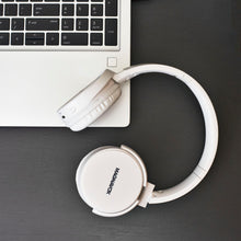 Load image into Gallery viewer, Magnavox MBH542-WH Bluetooth Wireless Foldable Stereo Headphones in White