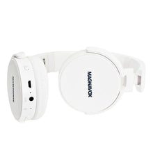 Load image into Gallery viewer, Magnavox MBH542-WH Bluetooth Wireless Foldable Stereo Headphones in White