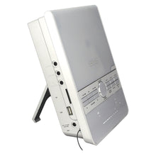 Load image into Gallery viewer, Craig CM427BT-SL 3-Piece Vertical CD Stereo Shelf System with AM/FM Radio, Bluetooth Wireless Technology & Remote Control in Silver| LED Display | Dual Alarm Clock with Snooze | AUX Port Compatible