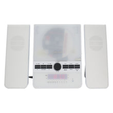 Load image into Gallery viewer, Craig CM427BT-WH 3-Piece Vertical CD Stereo Shelf System with AM/FM Radio, Bluetooth Wireless Technology & Remote Control in White | LED Display | Dual Alarm Clock with Snooze | AUX in Port