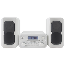 Load image into Gallery viewer, Magnavox MM435M-WH Compact CD Shelf System with FM, Bluetooth & Remote Control in White