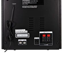 Load image into Gallery viewer, Magnavox MM441 CD Shelf System with FM Radio, Bluetooth, Blue Speaker Lights and Remote in Black