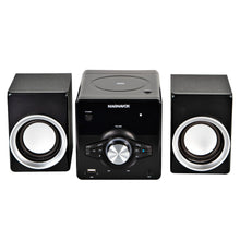 Load image into Gallery viewer, Magnavox MM442 Top Loading CD Shelf System with FM Radio, Bluetooth and Remote in Black
