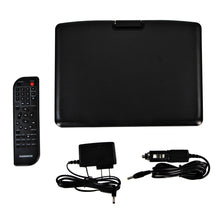 Load image into Gallery viewer, Magnavox MTFT713-BK Portable 9 Inch TFT Swivel Screen DVD/CD Player in Black