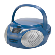 Load image into Gallery viewer, Magnavox MD6924-BL Portable Top Loading CD Boombox with AM/FM Radio in Blue