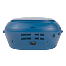 Load image into Gallery viewer, Magnavox MD6924-BL Portable Top Loading CD Boombox with AM/FM Radio in Blue