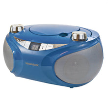 Load image into Gallery viewer, Magnavox MD6949-BL Portable CD Boombox with AM/FM Radio and Bluetooth in Blue