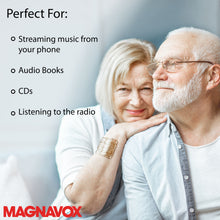 Load image into Gallery viewer, Magnavox MD6949-BL Portable CD Boombox with AM/FM Radio and Bluetooth in Blue