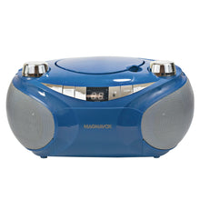 Load image into Gallery viewer, Magnavox MD6949-BL Portable CD Boombox with AM/FM Radio and Bluetooth in Blue