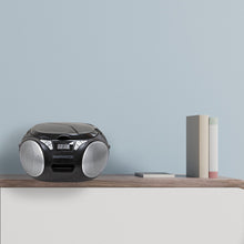 Load image into Gallery viewer, Magnavox MD6924 Portable Top Loading CD Boombox with AM/FM Stereo Radio in Black