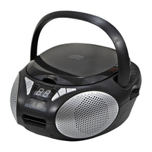 Load image into Gallery viewer, Magnavox MD6924 Portable Top Loading CD Boombox with AM/FM Stereo Radio in Black
