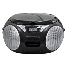 Load image into Gallery viewer, Magnavox MD6924 Portable Top Loading CD Boombox with AM/FM Stereo Radio in Black