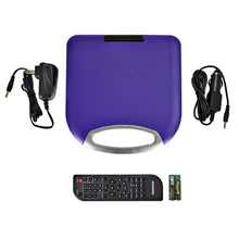 Load image into Gallery viewer, Magnavox MTFT750-PL Portable 7 inch DVD/CD Player with Remote in Purple