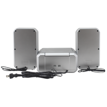 Load image into Gallery viewer, Magnavox MM435M-SL Compact CD Shelf System with FM, Bluetooth & Remote Control in Silver