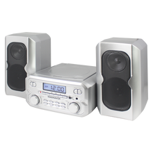 Load image into Gallery viewer, Magnavox MM435M-SL Compact CD Shelf System with FM, Bluetooth & Remote Control in Silver