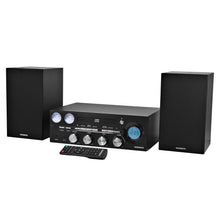 Load image into Gallery viewer, Magnavox MM451 CD Shelf System with FM Radio, Bluetooth and Remote in Black