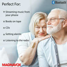 Load image into Gallery viewer, Magnavox MM442-WH Top Loading CD Shelf System with FM Radio, Bluetooth and Remote in White