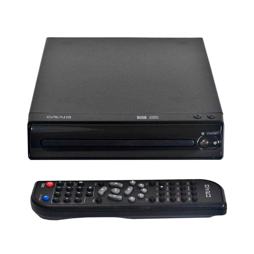 Craig CVD512A Compact Progressive Scan DVD/JPEG/CD-R/CD-RW/CD Player with Remote