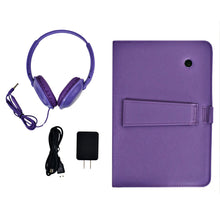 Load image into Gallery viewer, Craig CMP840 BUN-PL-HD Quad Core 10.1 in. Tablet with Keyboard Case &amp; Headphones in Purple
