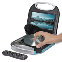 Load image into Gallery viewer, Magnavox MTFT750-BL Portable 7 inch DVD/CD Player with Remote in Blue
